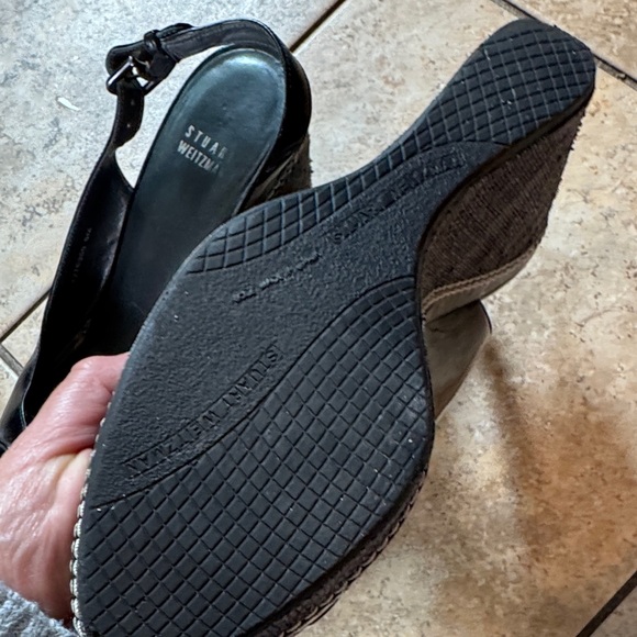 Stuart Weitzman Black Patent Wedges - Picture 5 of 10